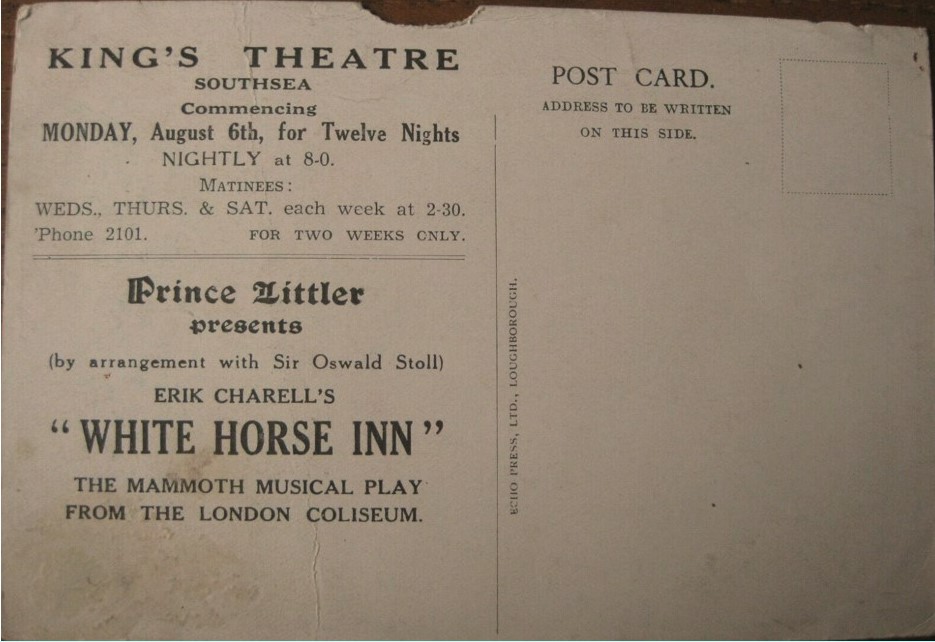 White Horse Inn - King's Theatre, Southsea2 1934